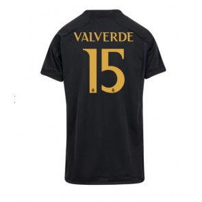 Real Madrid Federico Valverde #15 Koszulka Trzecich Kobiety 2023-24 Krótki Rękaw